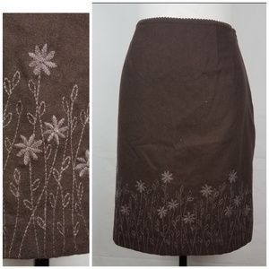 J jill wool skirt